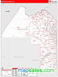 Aroostook County, ME Wall Map