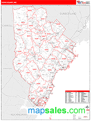 York County, ME Zip Code Wall Map