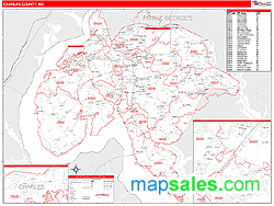 Charles County, MD Wall Map