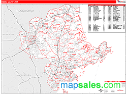 Essex County, MA Wall Map