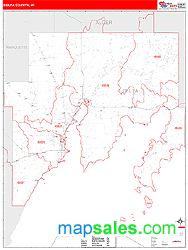 Delta County, MI Zip Code Wall Map