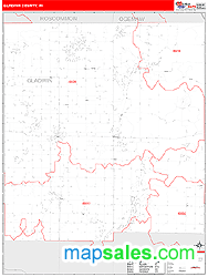 Gladwin County, MI Wall Map
