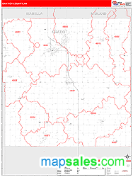 Gratiot County, MI Zip Code Wall Map