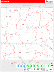 Ionia County, MI Wall Map