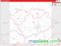 Isabella County, MI Wall Map