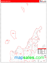 Leelanau County, MI Wall Map