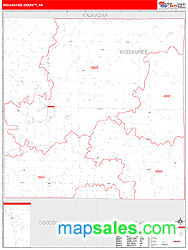 Missaukee County, MI Zip Code Wall Map