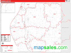 Oceana County, MI Zip Code Wall Map