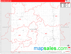 Wexford County, MI Wall Map