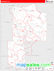 Cass County, MN Zip Code Wall Map