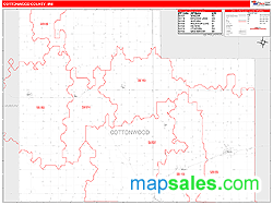 Cottonwood County, MN Zip Code Wall Map