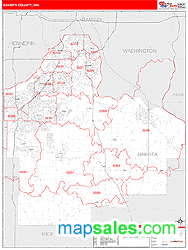 Dakota County, MN Wall Map