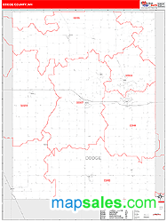 Dodge County, MN Zip Code Wall Map