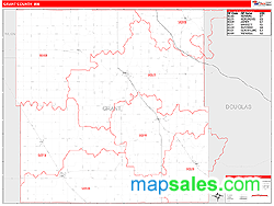Grant County, MN Zip Code Wall Map