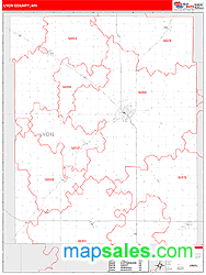 Lyon County, MN Wall Map