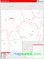 McLeod County, MN Wall Map