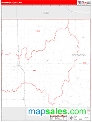 Mahnomen County, MN Wall Map