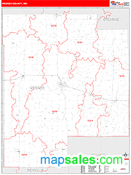 Meeker County, MN Zip Code Wall Map