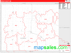 Murray County, MN Wall Map