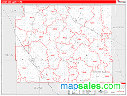 Otter Tail County, MN Zip Code Wall Map