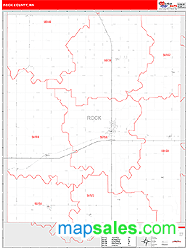 Rock County, MN Zip Code Wall Map