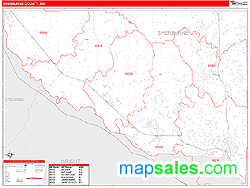 Sherburne County, MN Wall Map