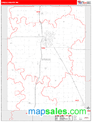 Steele County, MN Zip Code Wall Map