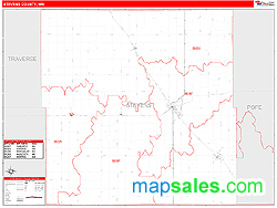 Stevens County, MN Wall Map