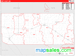 Swift County, MN Wall Map