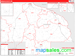 Wabasha County, MN Zip Code Wall Map