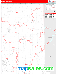 Wadena County, MN Zip Code Wall Map