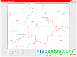 Watonwan County, MN Zip Code Wall Map