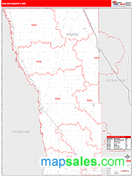 Wilkin County, MN Zip Code Wall Map