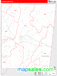 Itawamba County, MS Wall Map