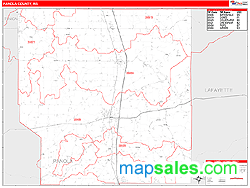 Panola County, MS Wall Map