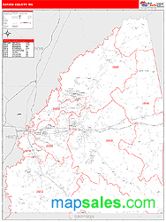 Rankin County, MS Wall Map
