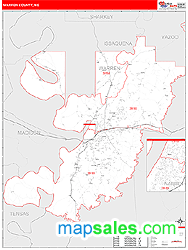 Warren County, MS Zip Code Wall Map