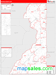 Dunklin County, MO Wall Map