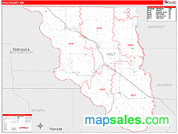 Holt County, MO Wall Map