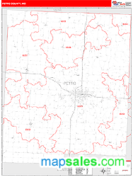 Pettis County, MO Wall Map