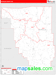 Reynolds County, MO Zip Code Wall Map