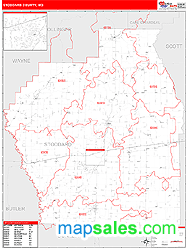 Stoddard County, MO Zip Code Wall Map