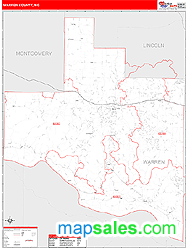 Warren County, MO Wall Map