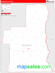 Petroleum County, MT Wall Map