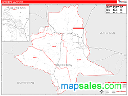 Silver Bow County, MT Zip Code Wall Map