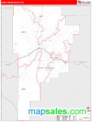 Sweet Grass County, MT Zip Code Wall Map