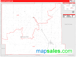 Box Butte County, NE Wall Map