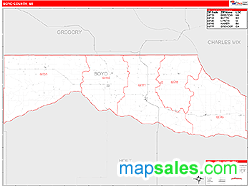 Boyd County, NE Wall Map