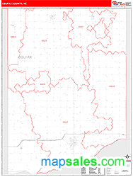 Colfax County, NE Wall Map