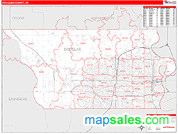 Douglas County, NE Wall Map